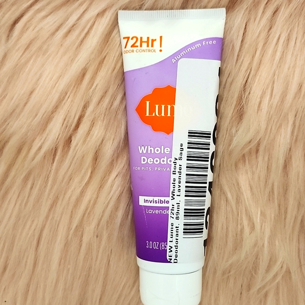 Brand New LUME WHOLE BODY LAVENDER SAGE DEODORANT
